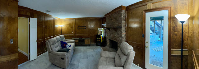 before photo of interior room to be painted