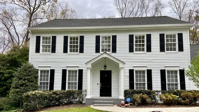 repainted exterior of home in dunwoody georgia