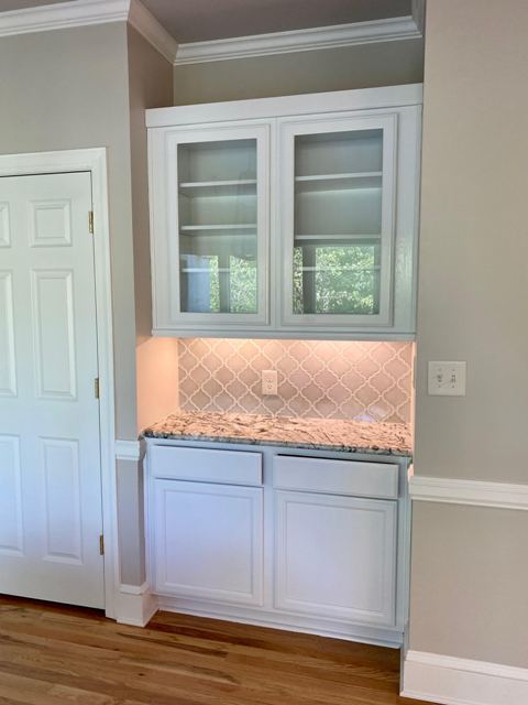 photo of repainted kitchen cabinets in sandy springs