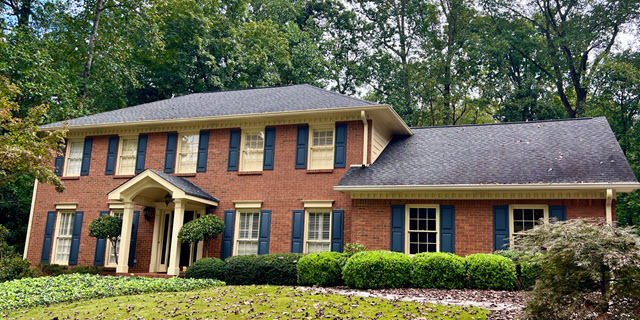 repainted exterior of home in dunwoody
