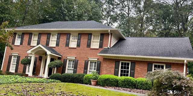 repainted exterior of home in dunwoody