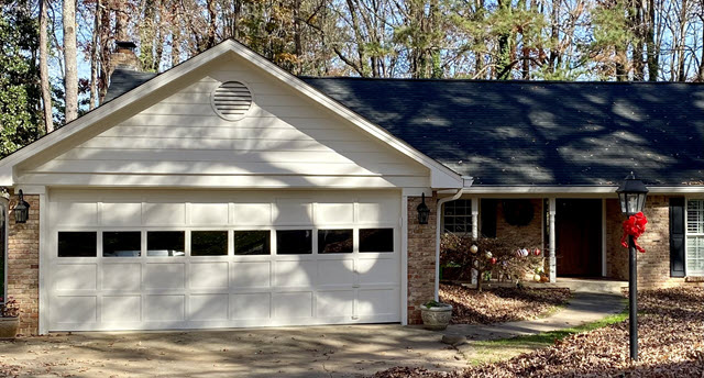 repainted brick exterior of home in sandy springs