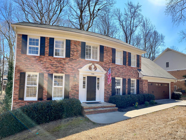 repainted brick home in dunwoody ga