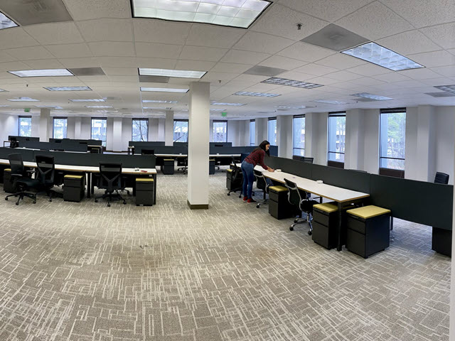 repainted office space in sandy springs