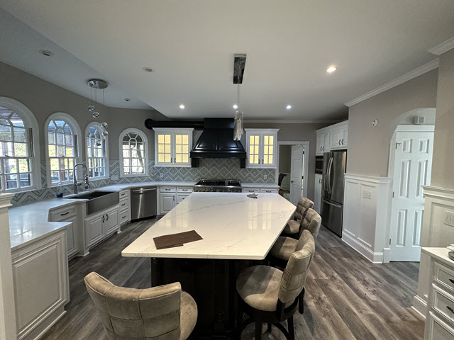 photo of repainted kitchen in dunwoody