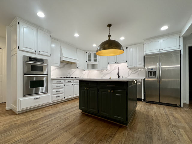 photo of repainted kitchen in dunwoody