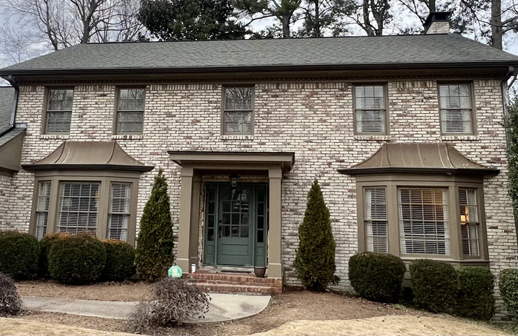 brick exterior after romabio classico limewash