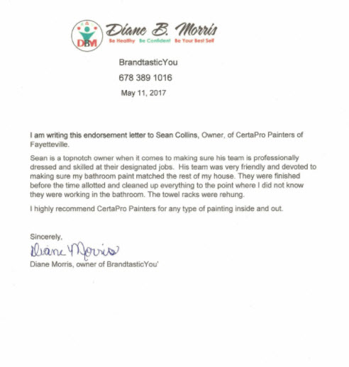 Sean Collins - Diane B Morris Endorsement