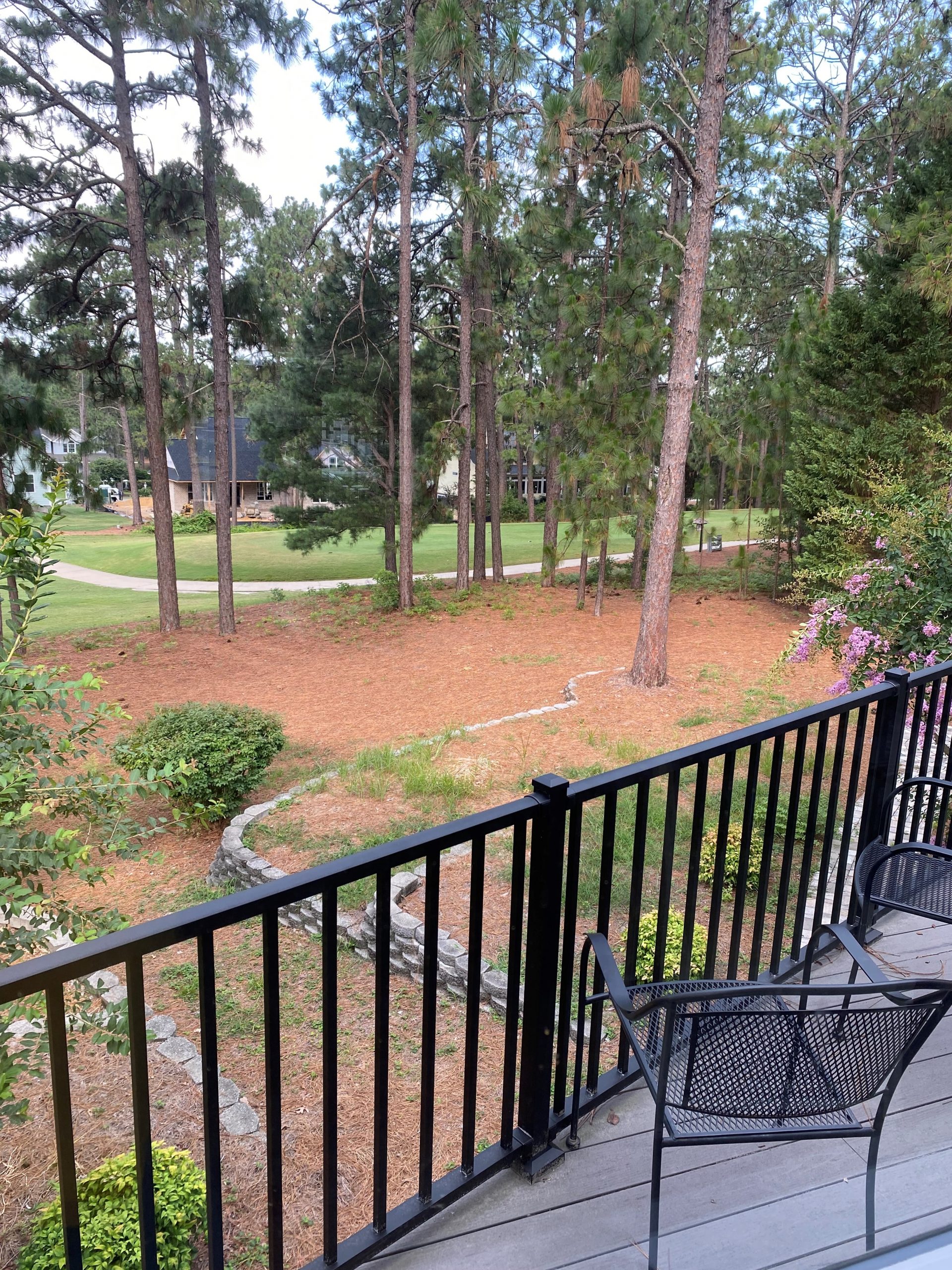 The view of the golf course our painters got to enjoy