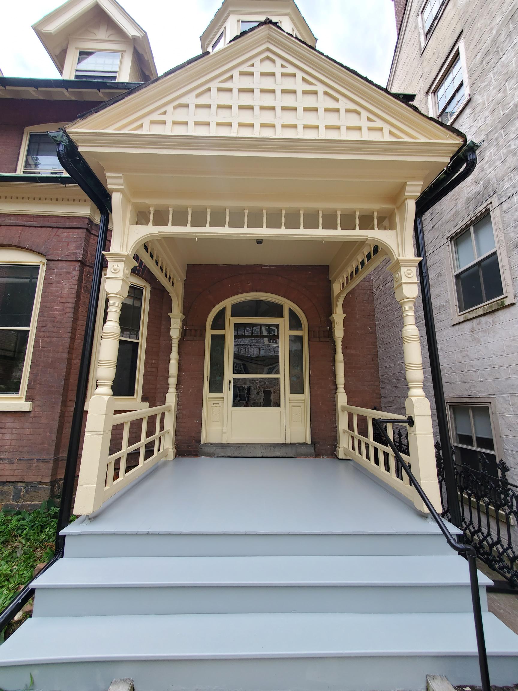 Front Porch of Bethlehem Moravians property after painting project by CertaPro Painters of the Greater Lehigh Valley