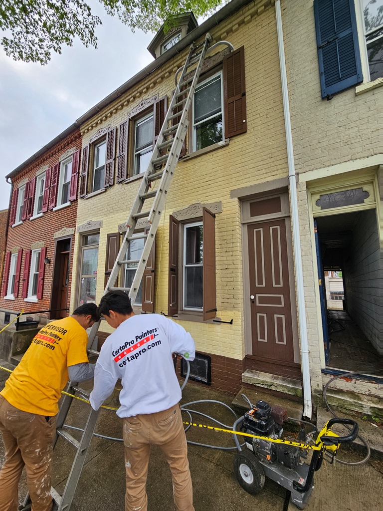 Brush Up Veterans - Crew Discussing (logo showing)