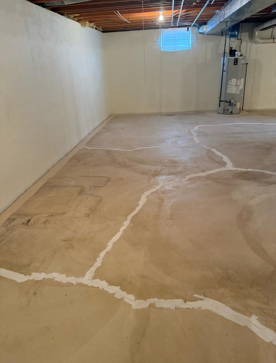 basement floor before
