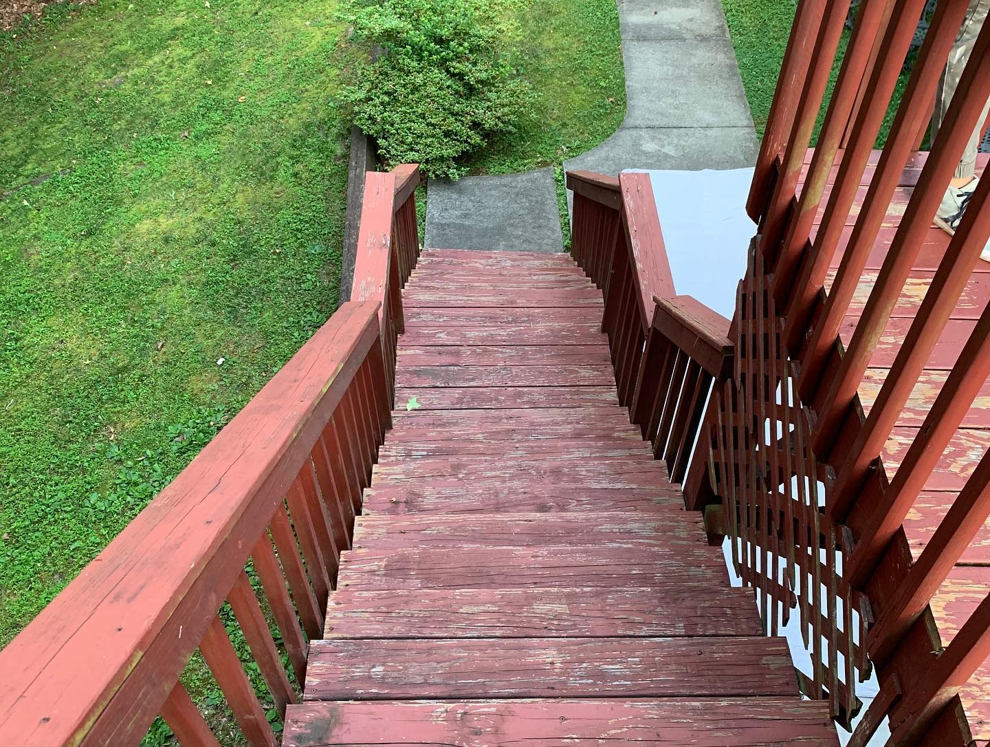 Deck Painting Before