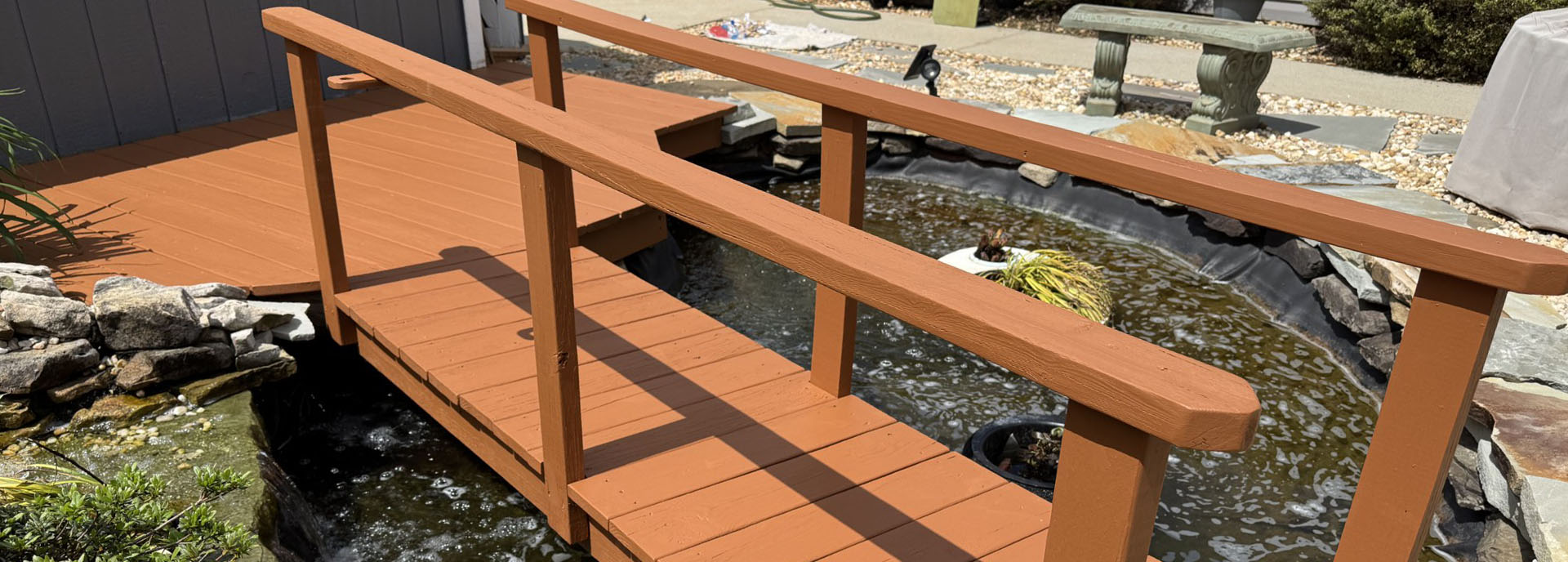 koi pond deck painting Greevnille, SC