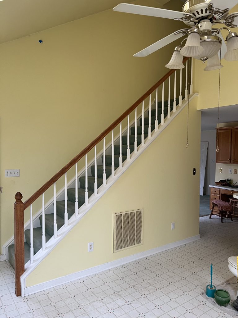 Staircase Painting Service Before