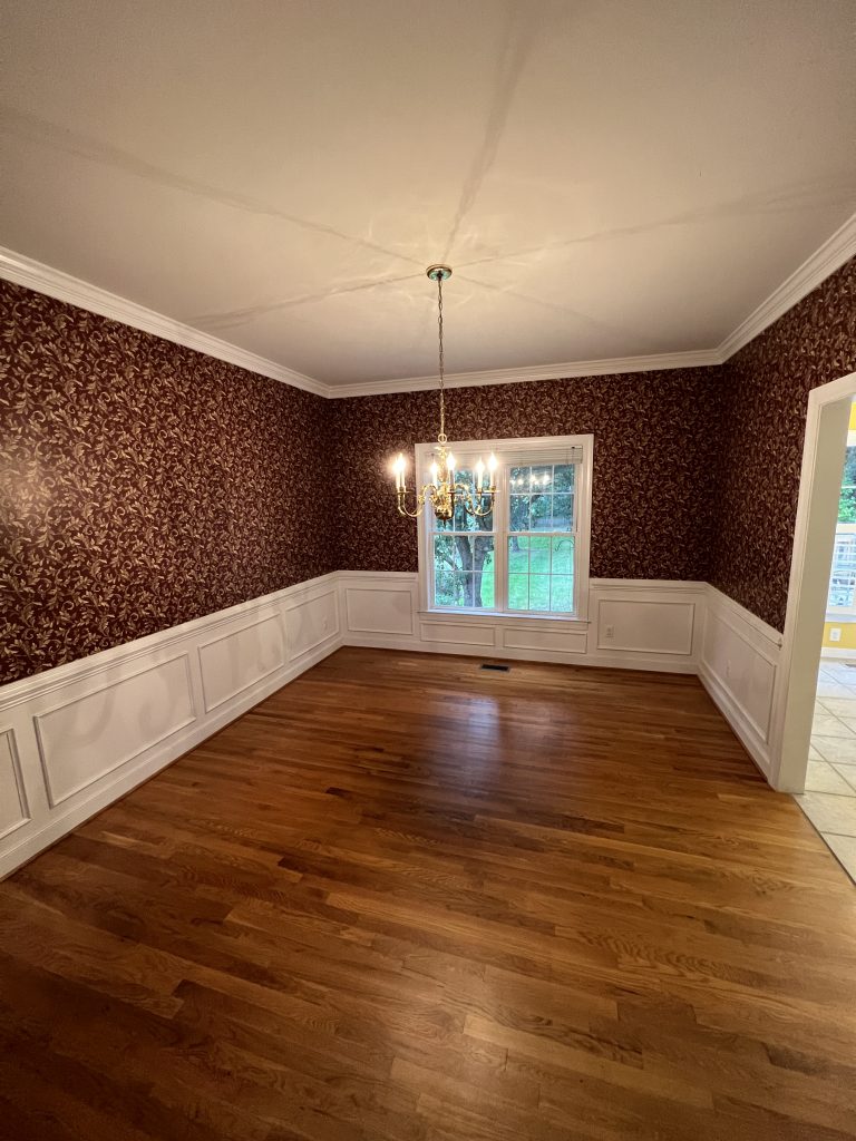 Wallpaper Removal Service Before
