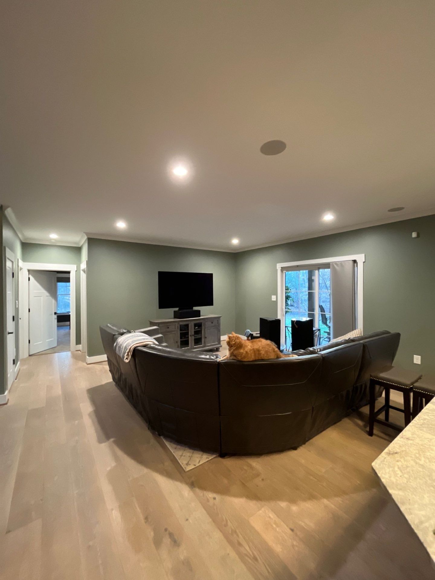 Living Room Repaint Project After