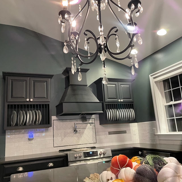 photo of repainted kitchen in hampton nj