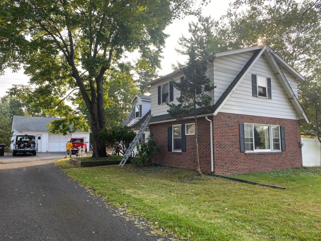 home exterior painting in lansdale before