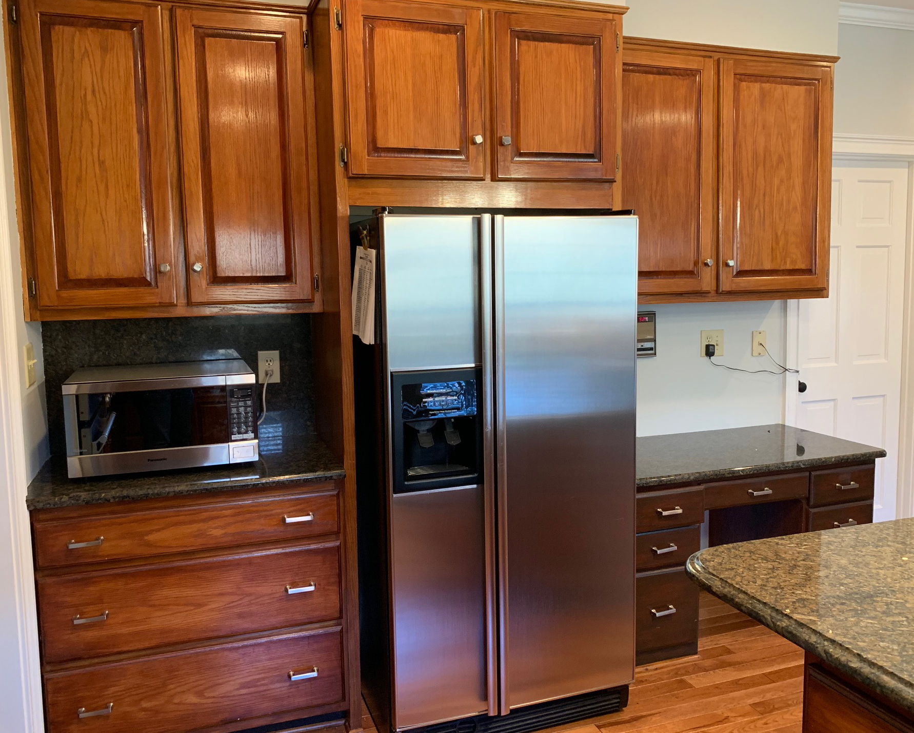 cabinet refinishing before