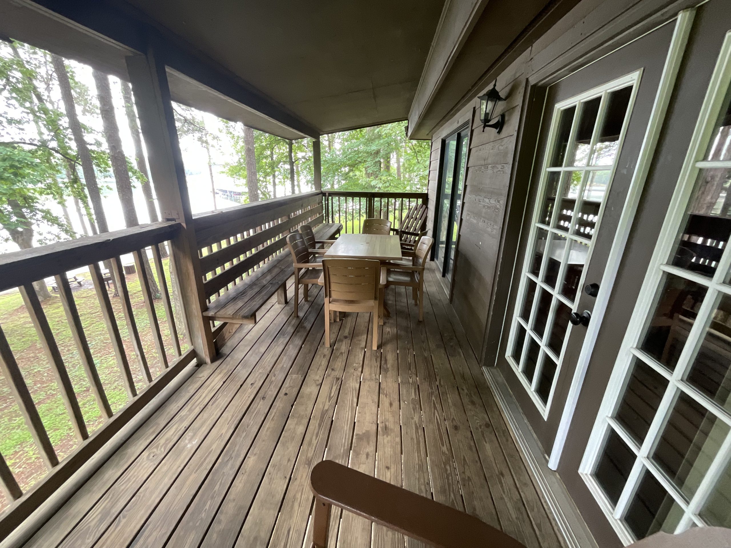 navy cabins after painting