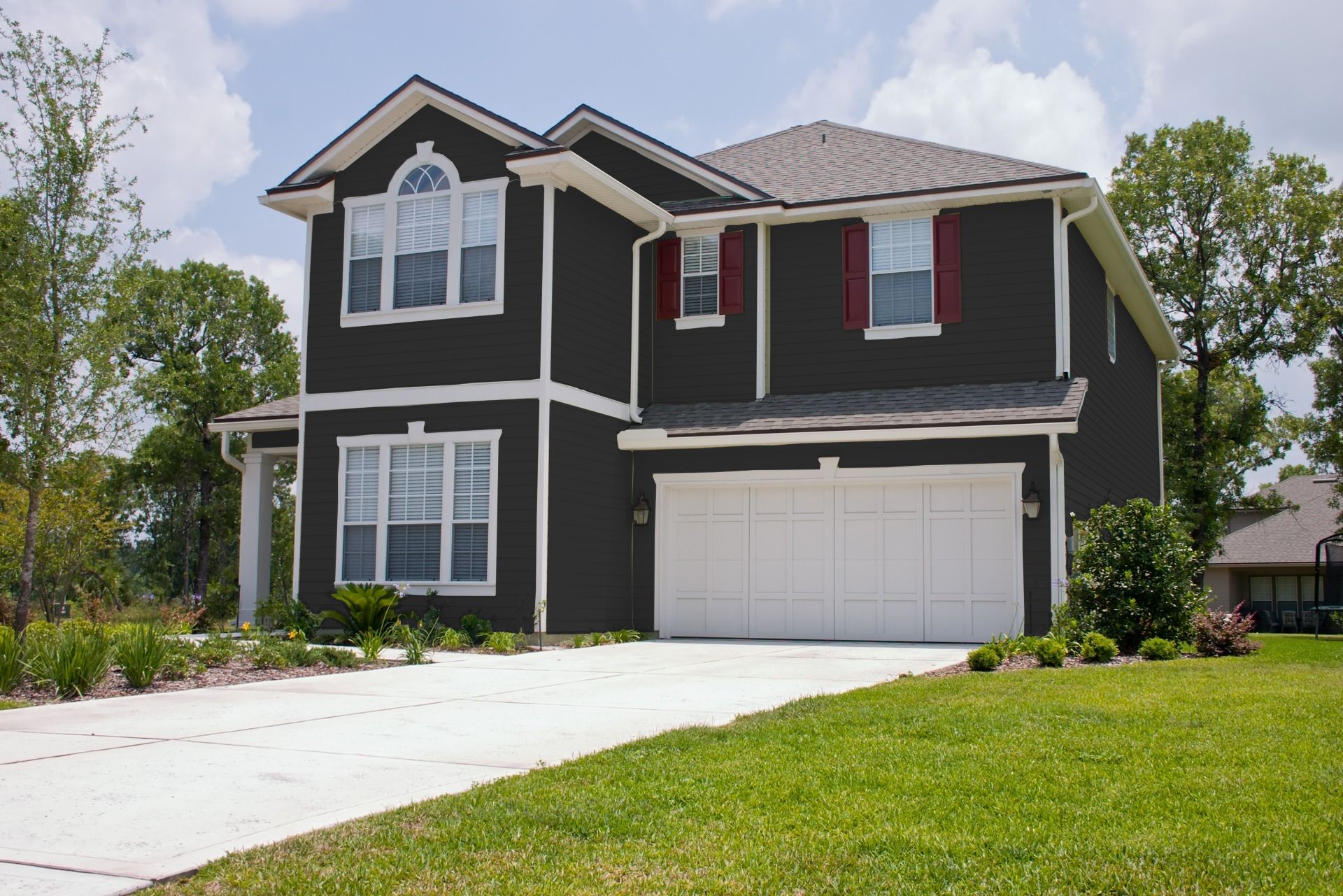 sherwin williams tricorn black exterior