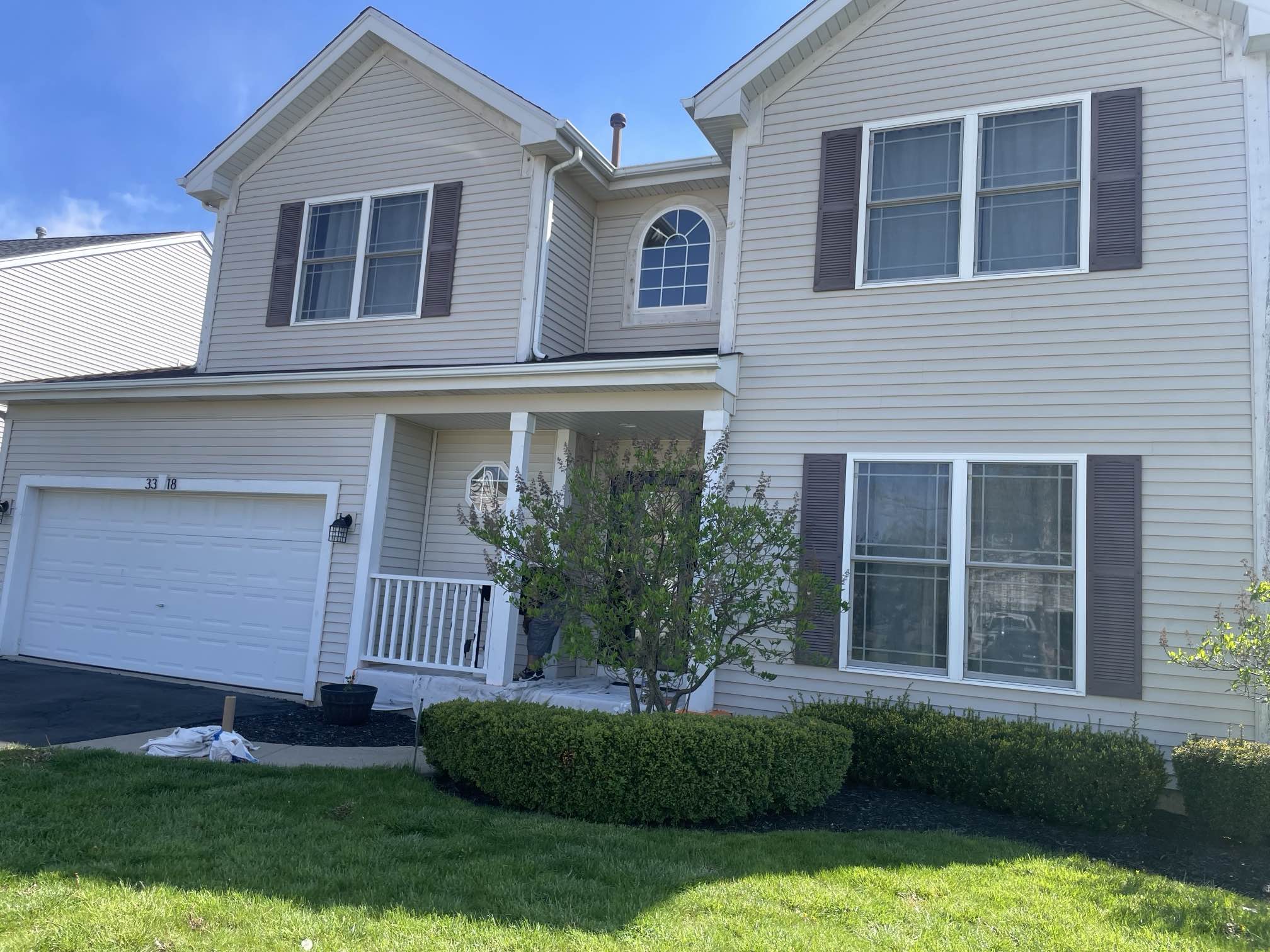 front of house before painting