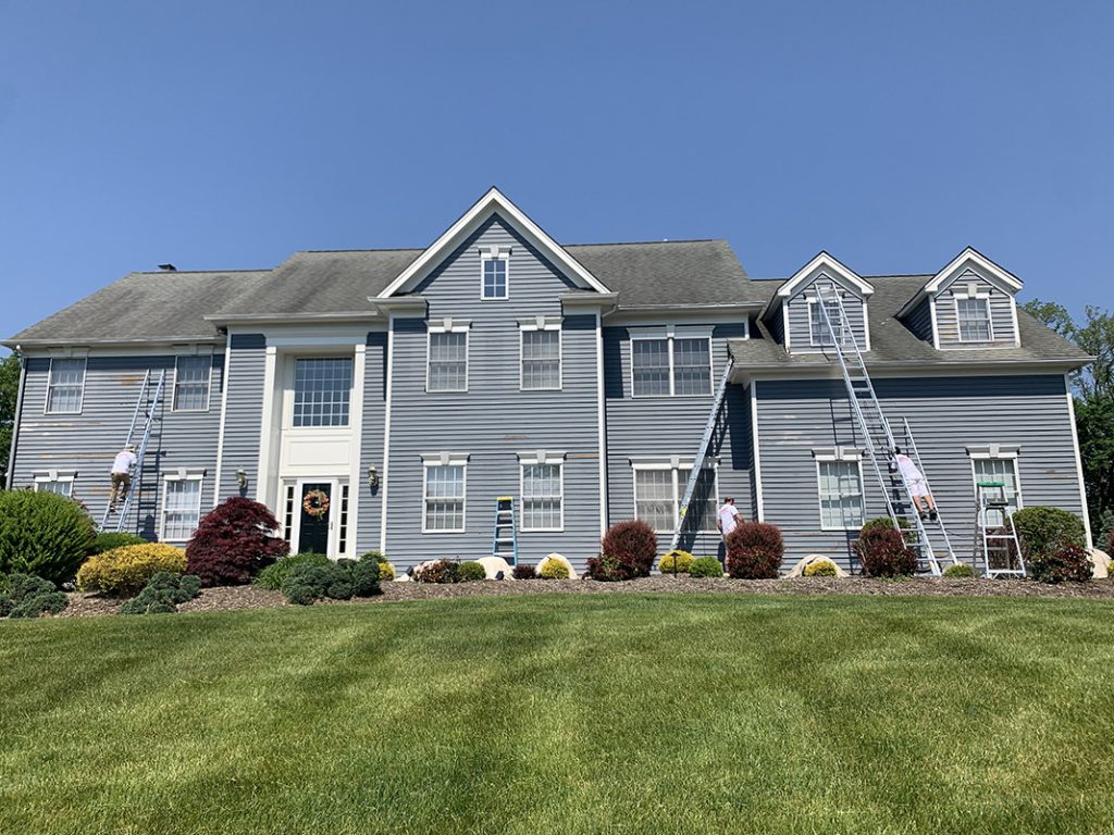 exterior painting (before) in morristown nj