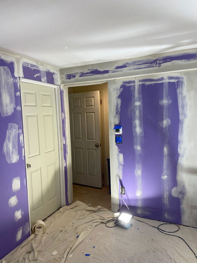 interior painting new construction home (before) chester nj