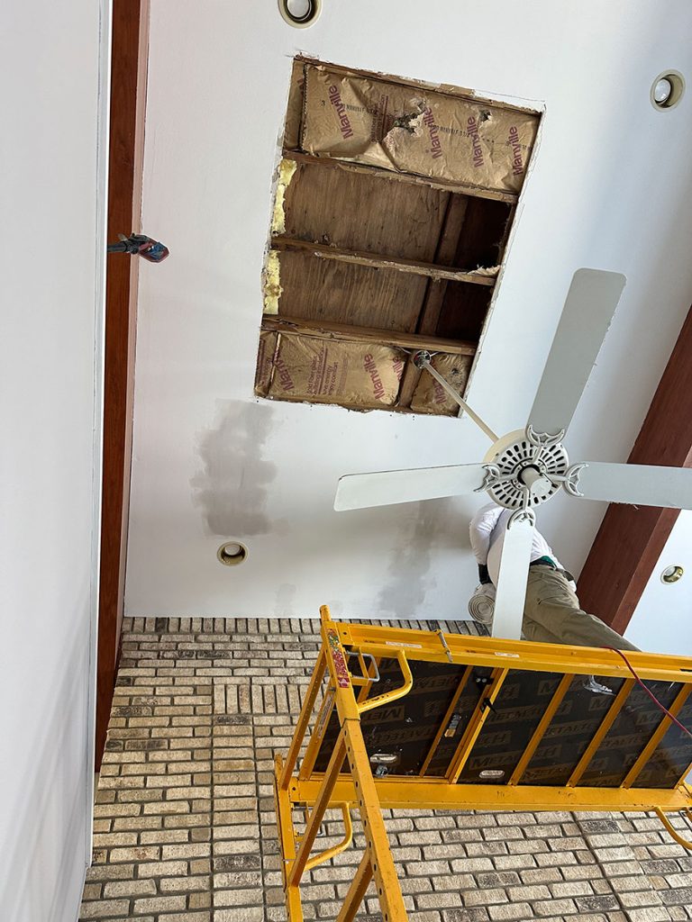 ceiling repair morris plains nj before