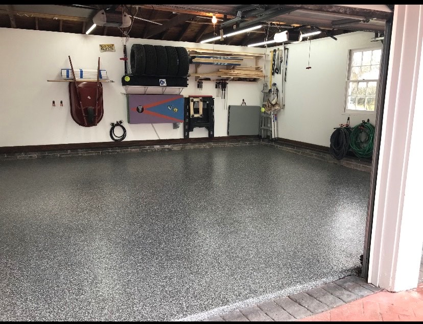 Concrete Staining & Epoxy Finish After