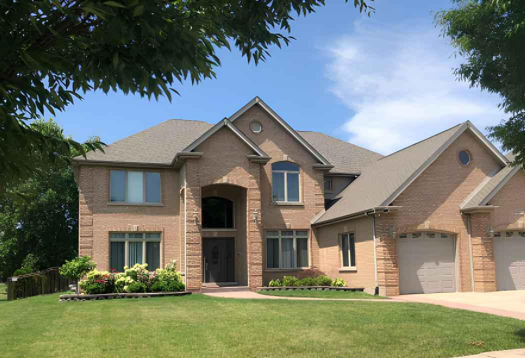 Brick Home Painting in Lemont Before