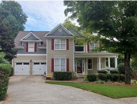 before photo of repainted exterior in duluth, ga