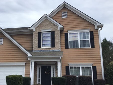 exterior of home in lawrenceville ga