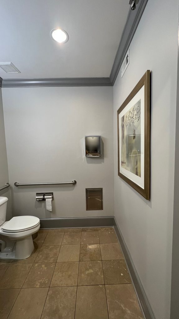 lobby bathroom interior - after