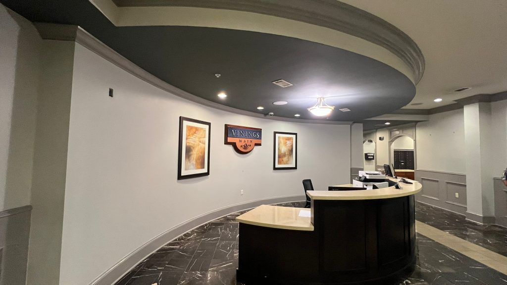 lobby commercial interior painting - after