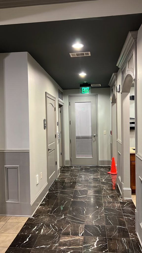 condo hallway interior painting