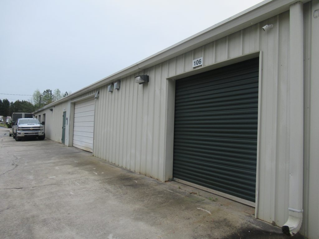 storage doors before repainting