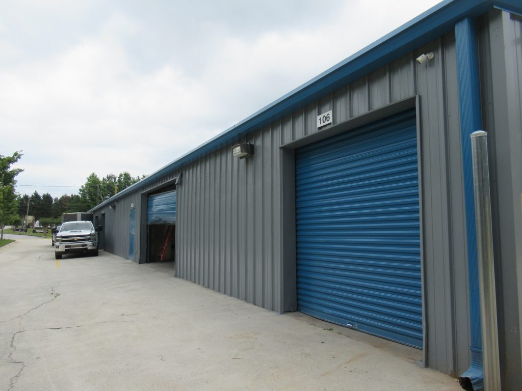 storage doors after repainting