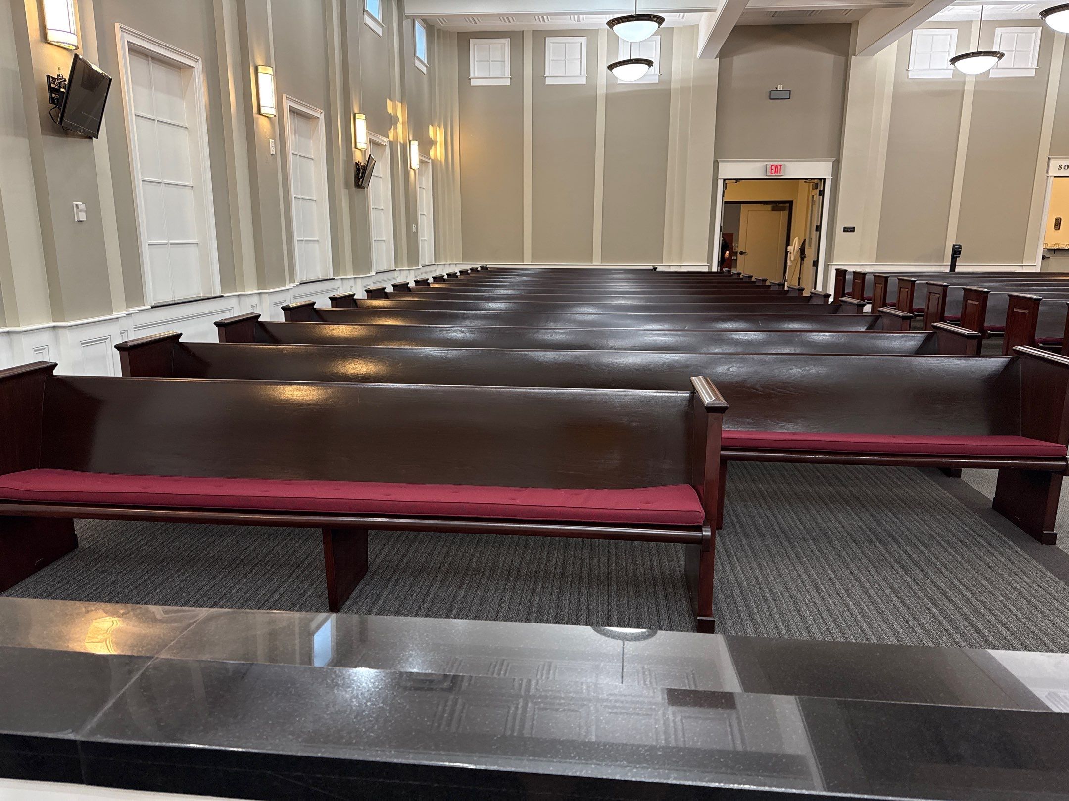 repainted church benches in norcross