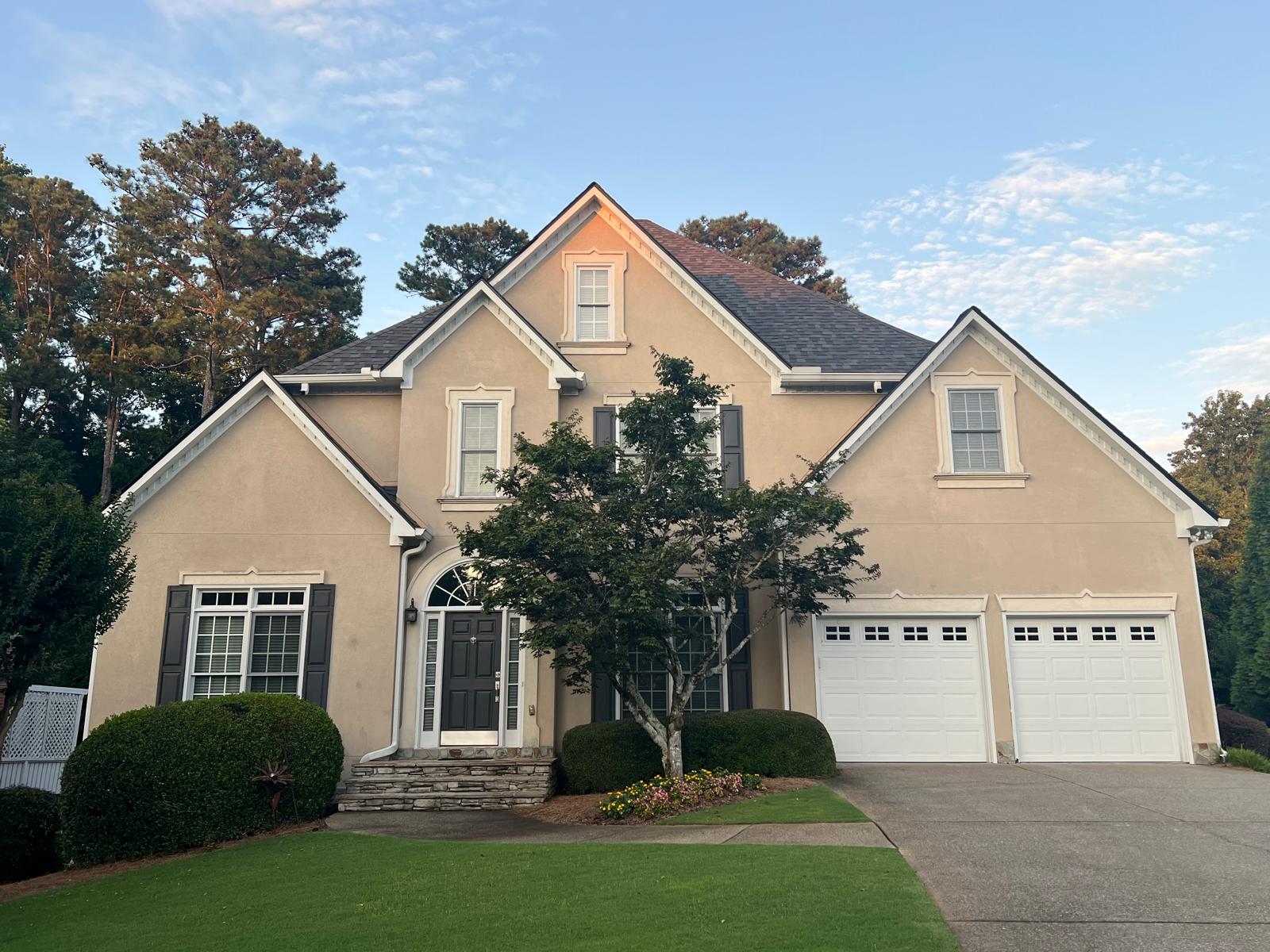 residential exterior before being painted