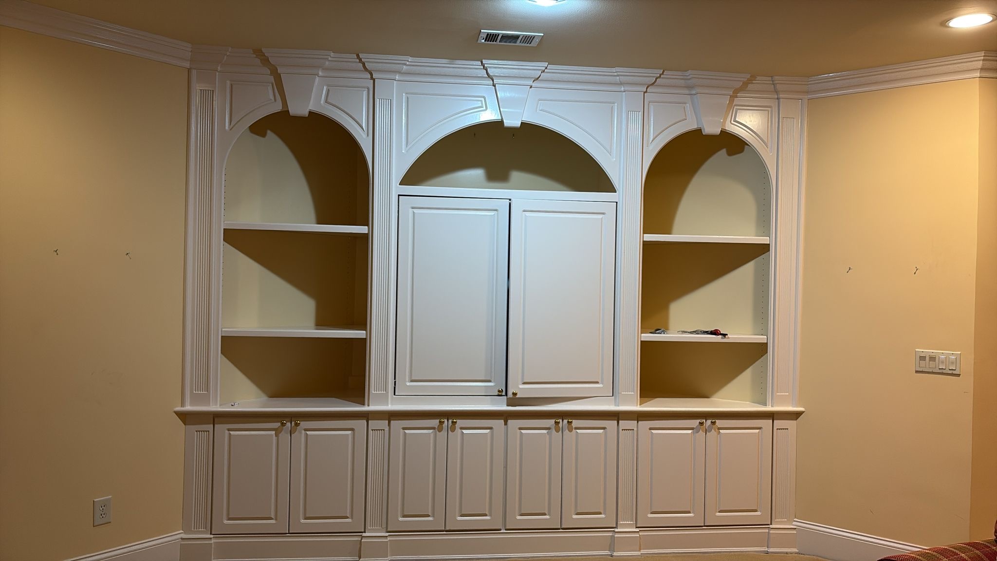 residential cabinets before being repainted