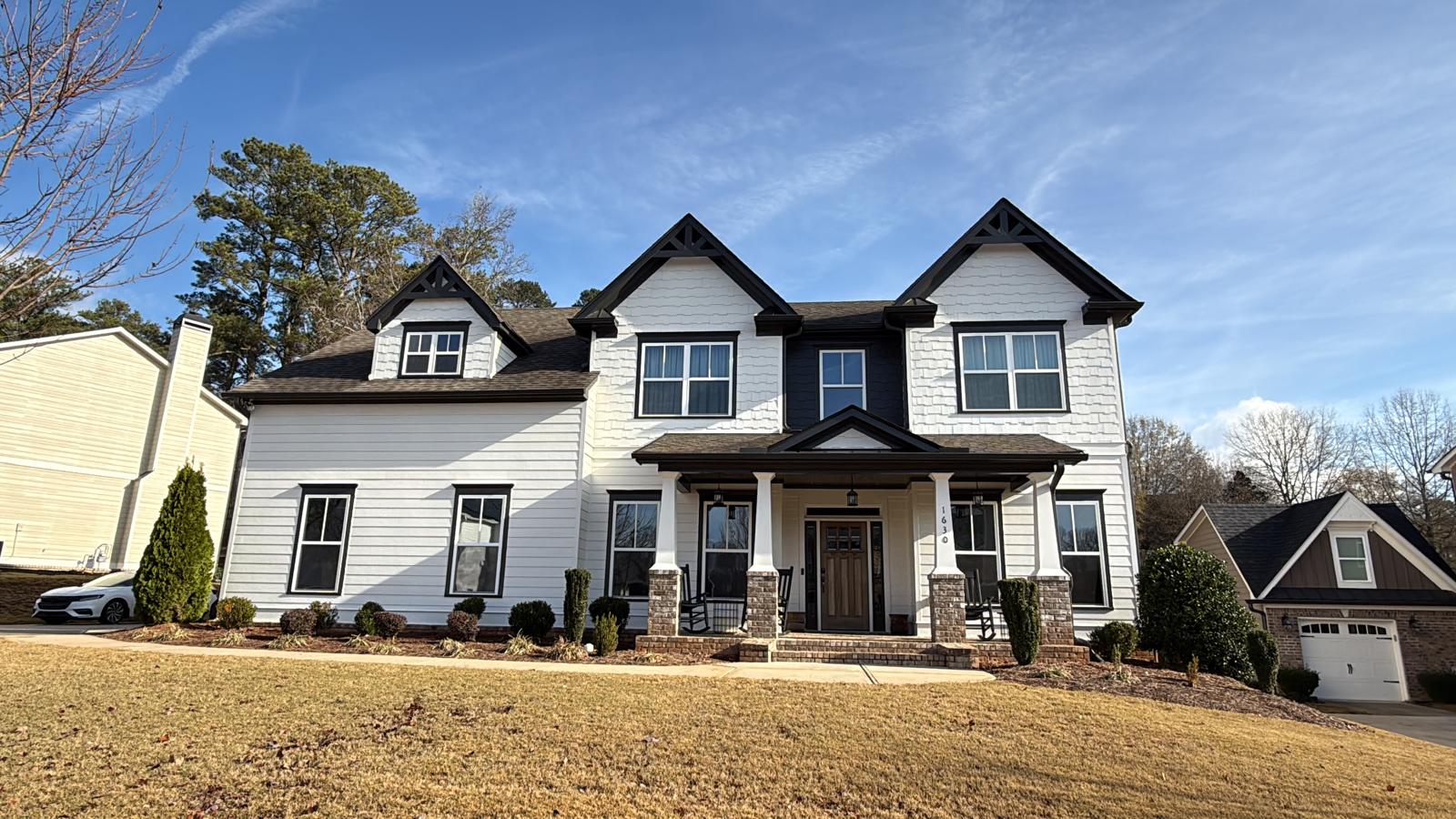 repainted home exterior in berkeley lake