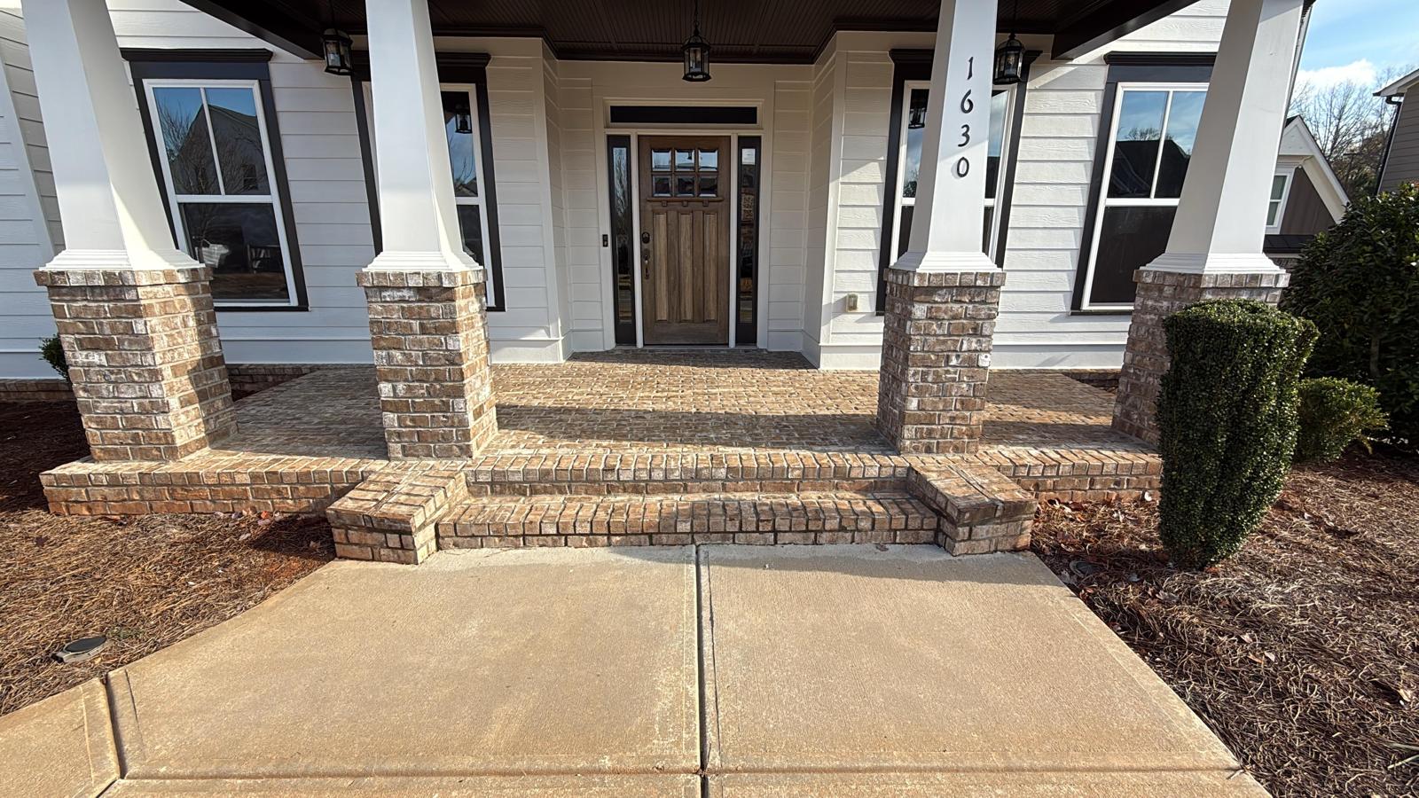 residential limewash before being repainted