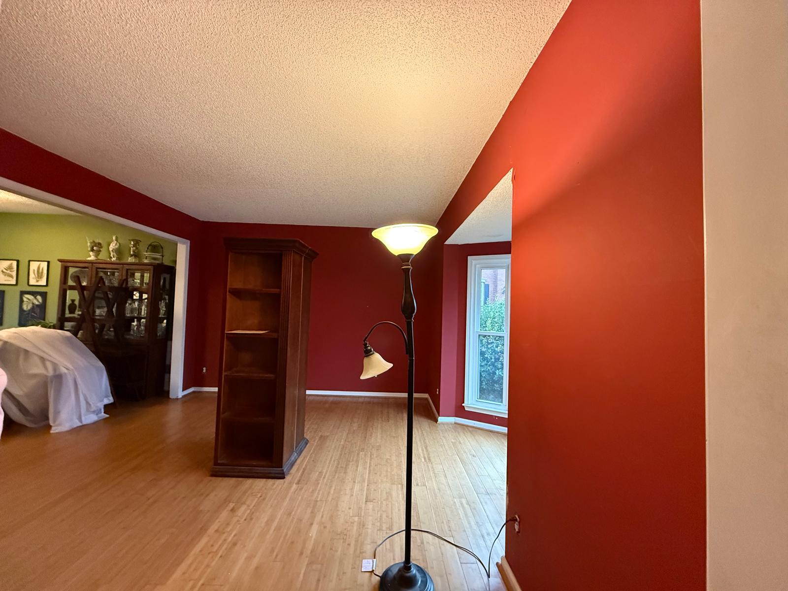 kitchen area of home before being repainted