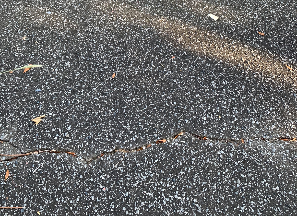 Commercial Office Asphalt Driveway Paving and Parking Lot Maintenance Before