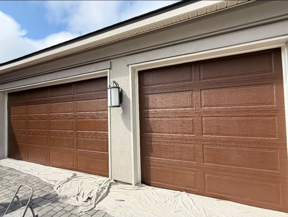 painted garage doors