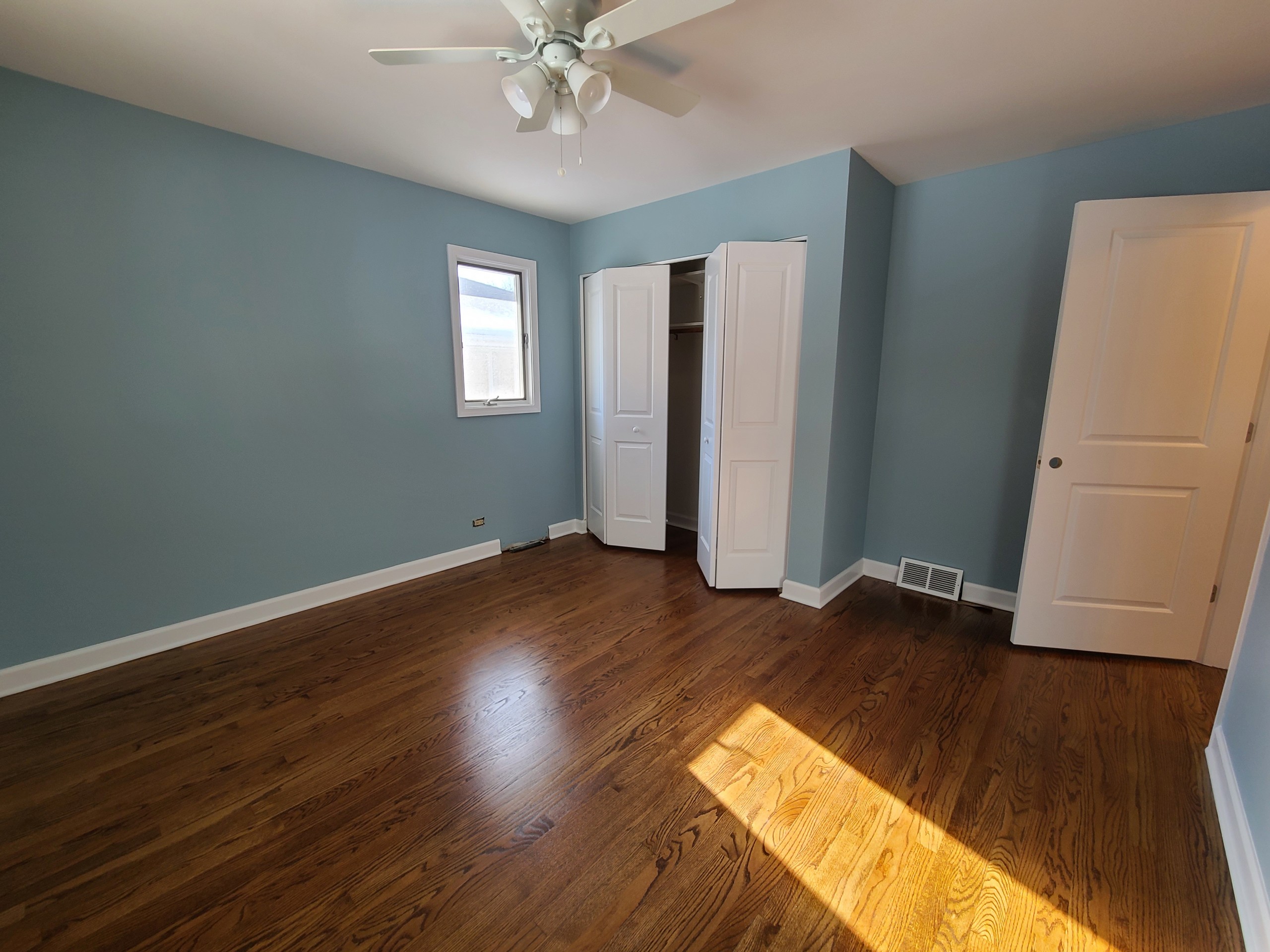 bedroom painted in Arlington Heights.