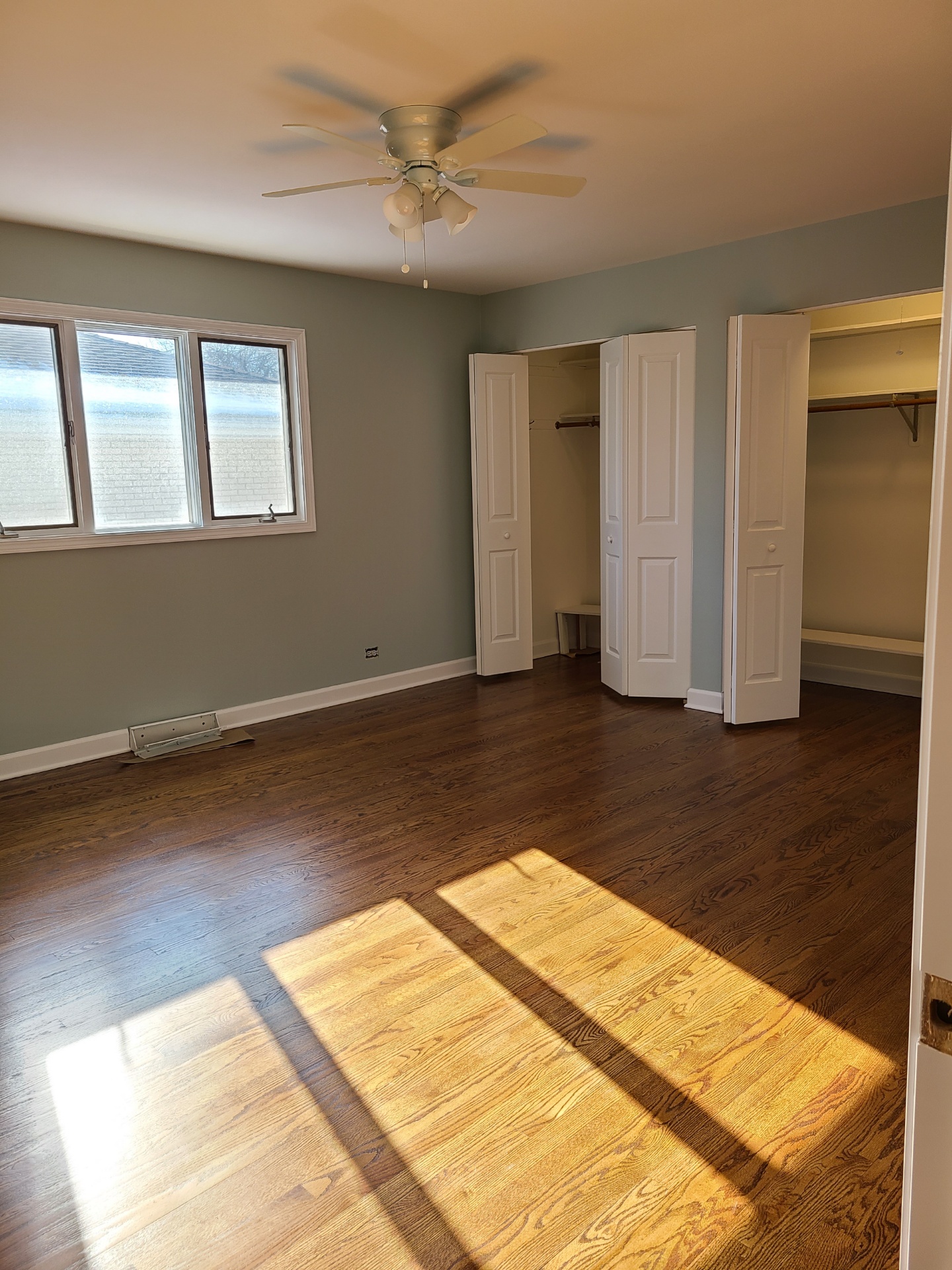 bedroom and trim painted in Arlington Heights.