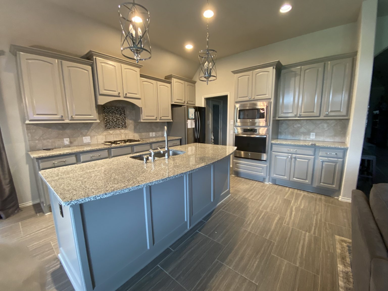 kitchen cabinets and drawers after refinishing